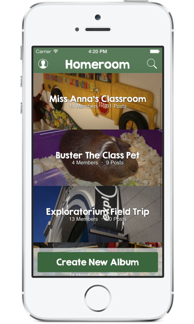 Homeroom - Private classroom albums for teachers and parents.